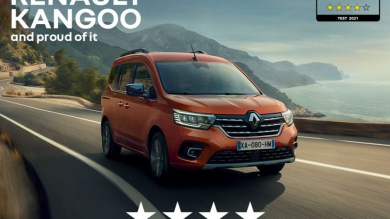 Il nuovo Renault Kangoo si aggiudica 4 stelle Euro NCAP