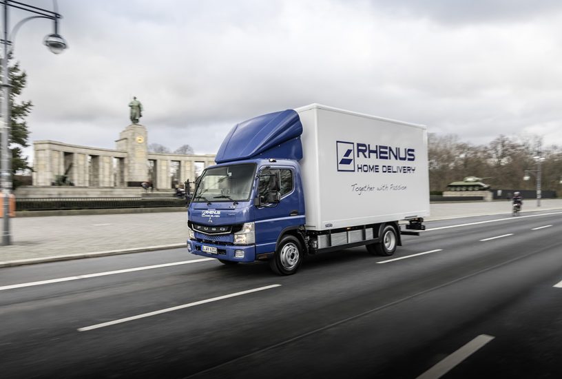 FUSO eCanter, Exterieur, E-Motor PMSM , sechs Hochvolt-Lithium-B