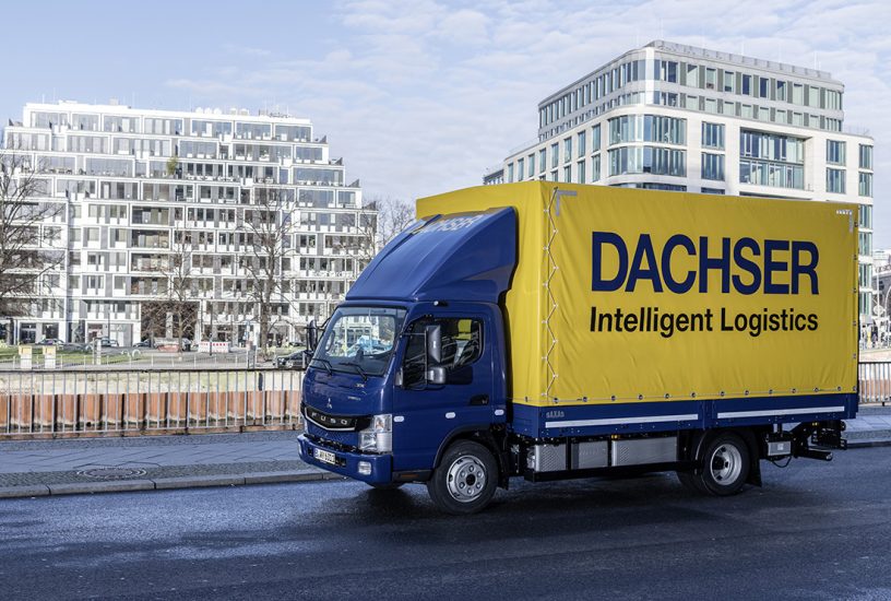 FUSO eCanter, Exterieur, E-Motor PMSM , sechs Hochvolt-Lithium-B