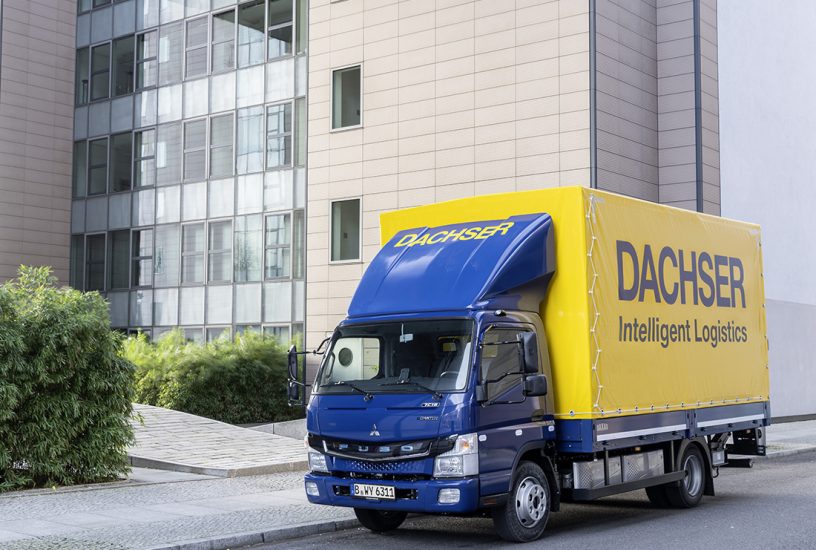 FUSO eCanter, Exterieur, E-Motor PMSM , sechs Hochvolt-Lithium-B