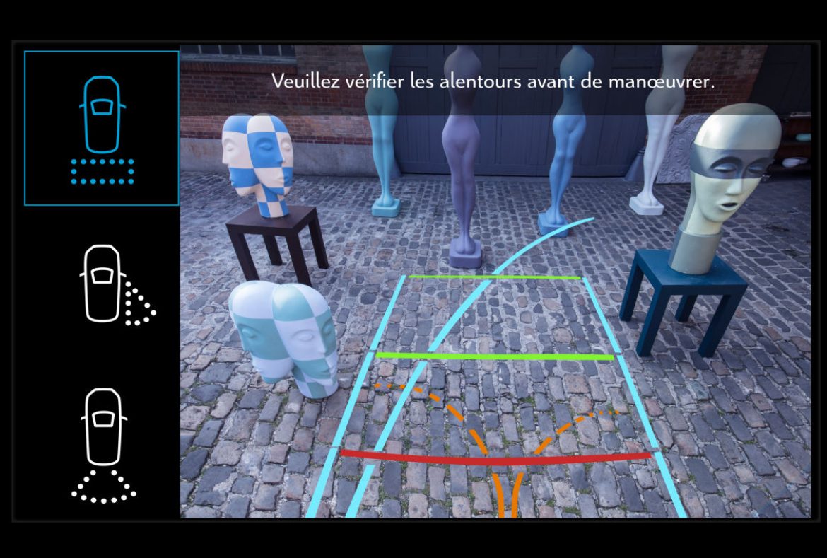 Citroën Berlingo Van, manovra in retromarcia,display camera posteriore