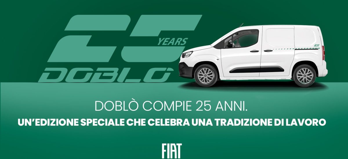 Fiat Doblò festeggia i 25 anni con un’edizione speciale FiatProfessionalDoblcompie25anni (2)