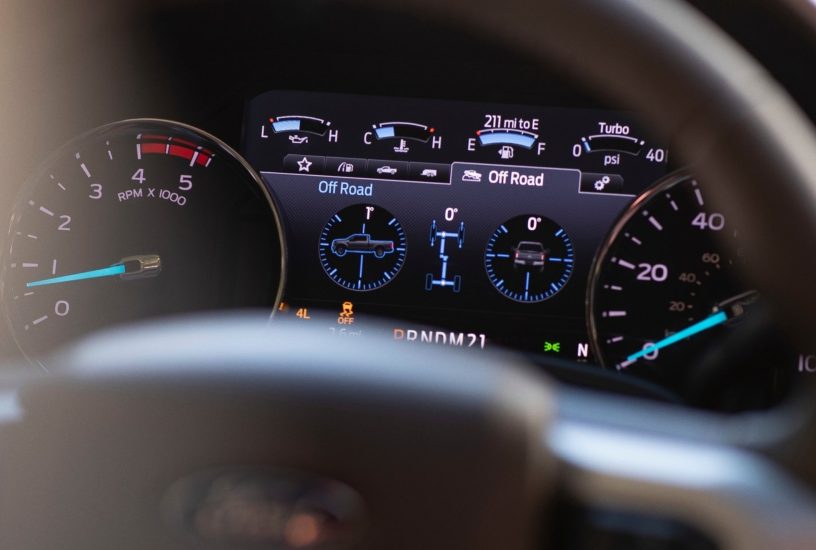 Ford F-Series Super Duty restyling cruscotto