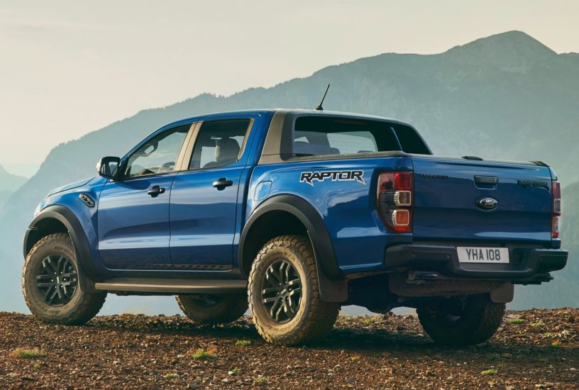 Ford Ranger Raptor tre quarti posteriore