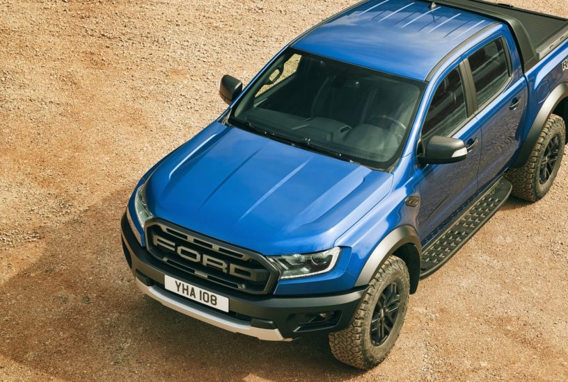 Ford Ranger Raptor vista dall'alto