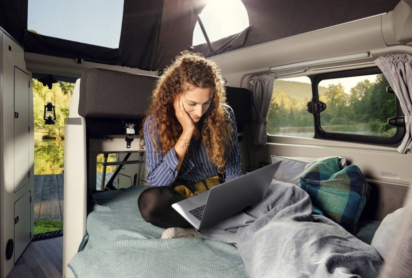 Ford Transit Custom Nugget letto