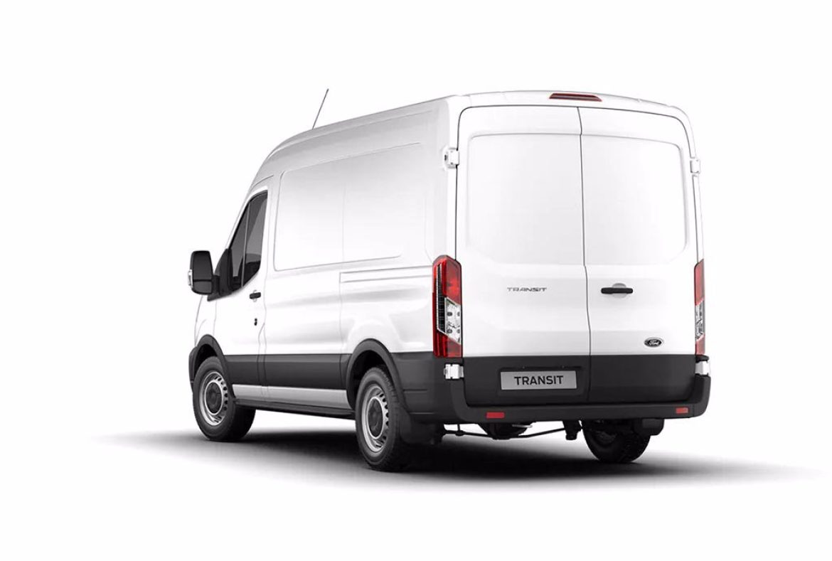 Ford Transit van, tre quarti posteriore - 09