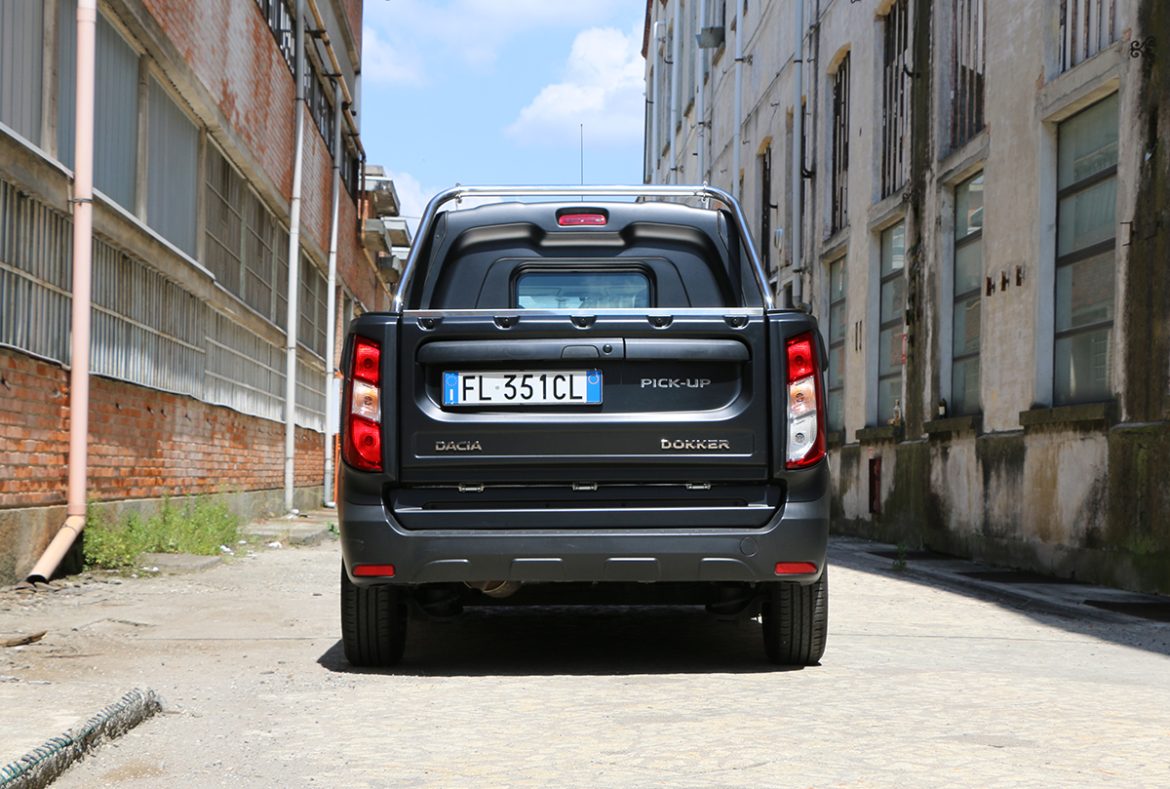 Dacia Dokker pickup, posteriore