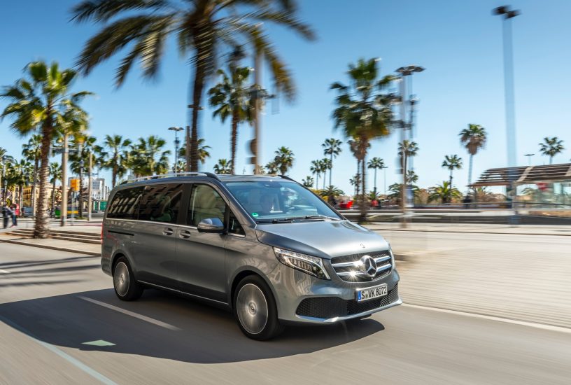 Die neue Mercedes-Benz V-Klasse und Marco Polo, Sitges/Spanien 2019The new Mercedes-Benz V-Class and Marco Polo, Sitges/Spain 2019