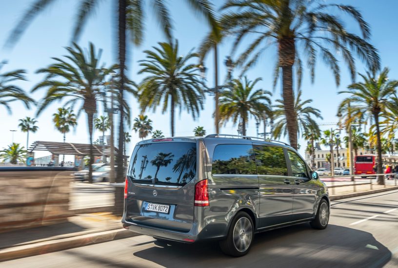 Die neue Mercedes-Benz V-Klasse und Marco Polo, Sitges/Spanien 2019The new Mercedes-Benz V-Class and Marco Polo, Sitges/Spain 2019