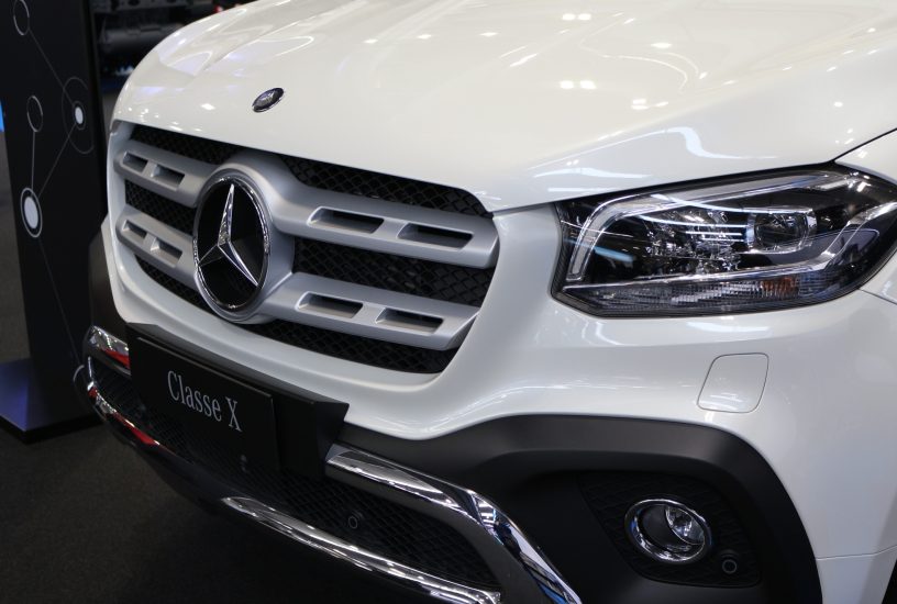 Mercedes classe X Transpotec 2019 mascherina