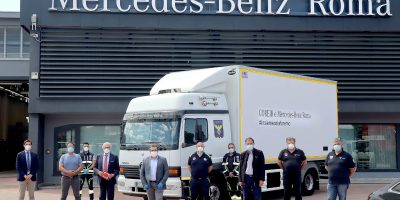 CORONAVIRUS: Mercedes-Benz Truck Italia dona un truck Atego a Protezione Civile del Lazio