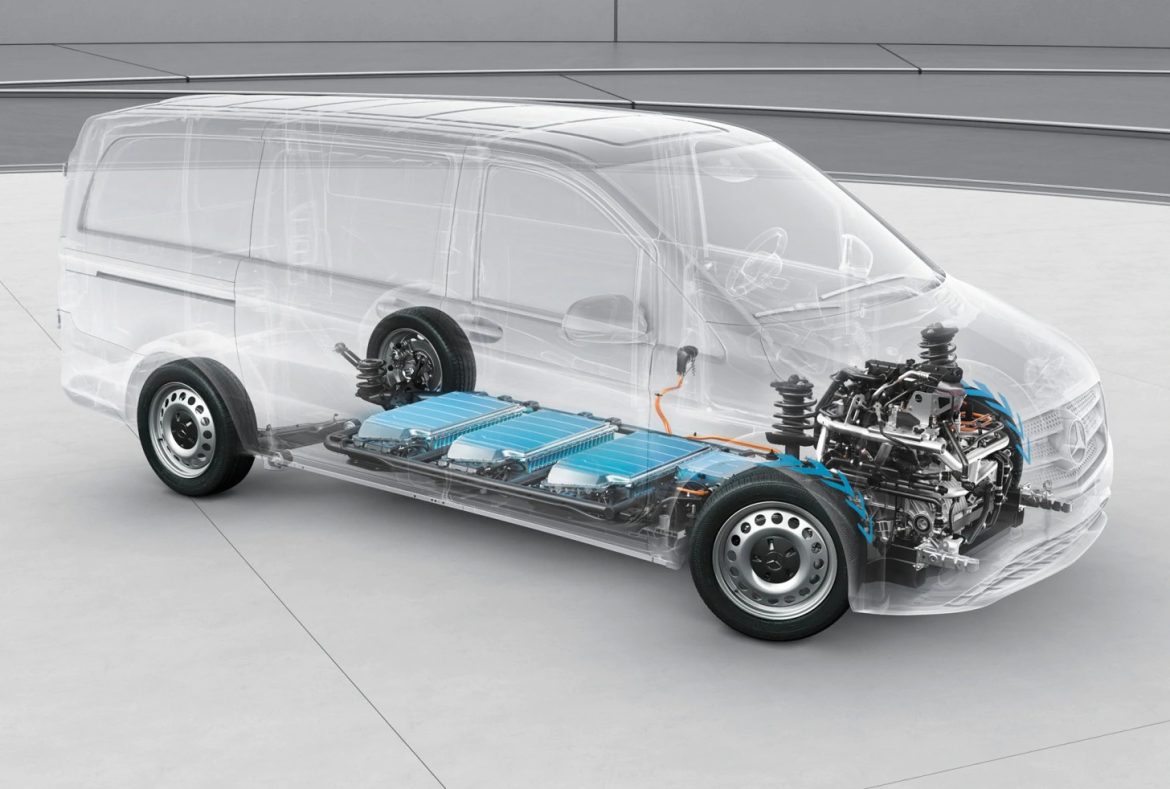 Mercedes eVito elettrico, piattaforma - 03