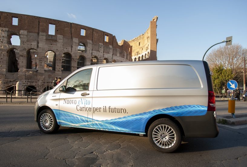 Mercedes eVito tre quarti posteriore