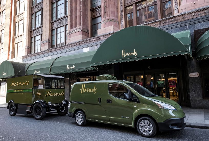 All-electric Nissan e-NV200 revolutionises iconic Harrods delivery fleet