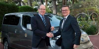 Due Nissan e-NV200 nella flotta del Palazzo dei Principi di Monaco