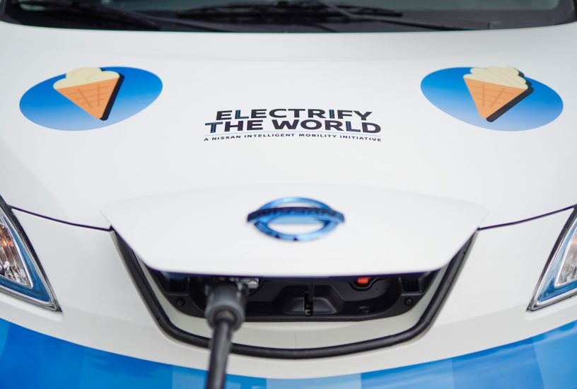 Nissan e-NV200 gelati ricarica 2