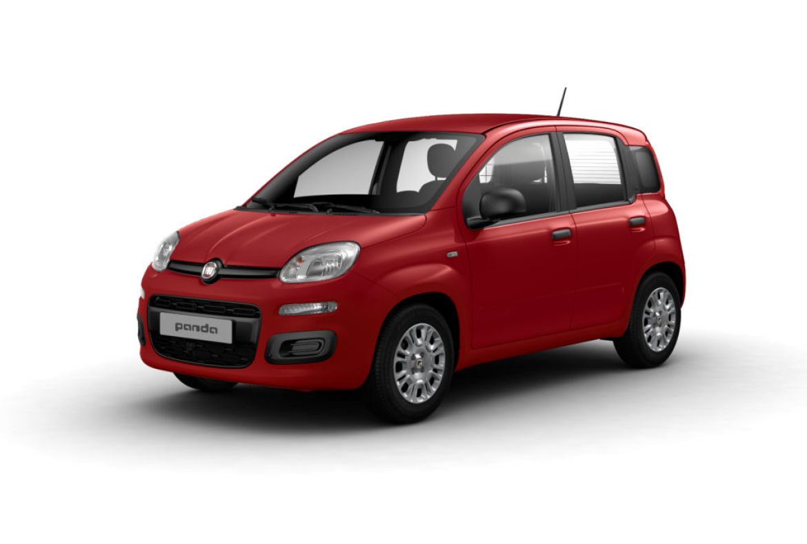 Panda Van tre quarti anteriore rossa