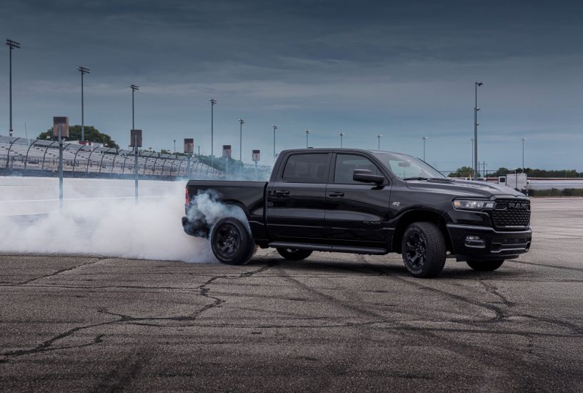 2026 Ram 1500 Black Express with HEMI® V-8 burnout