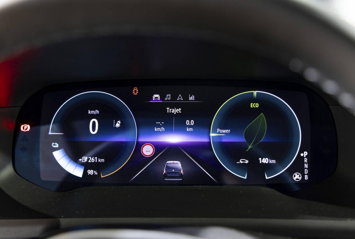Renault Kangoo Van E_Tech elettrico, display cruscotto - 19