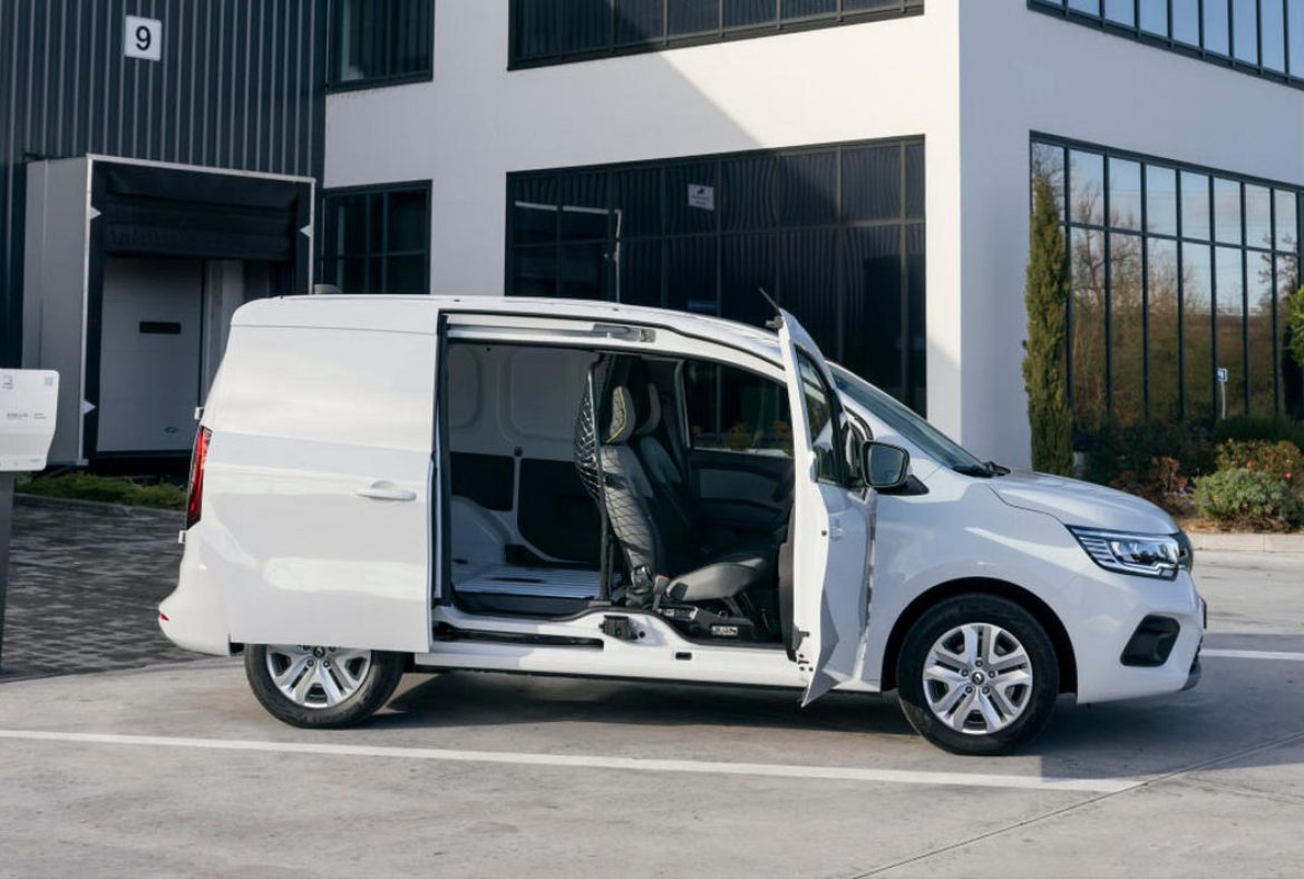 Renault Kangoo Van E_Tech elettrico laterale portelloni aperti - 12