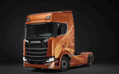 Due speciali “show trucks” Scania al Transpotec