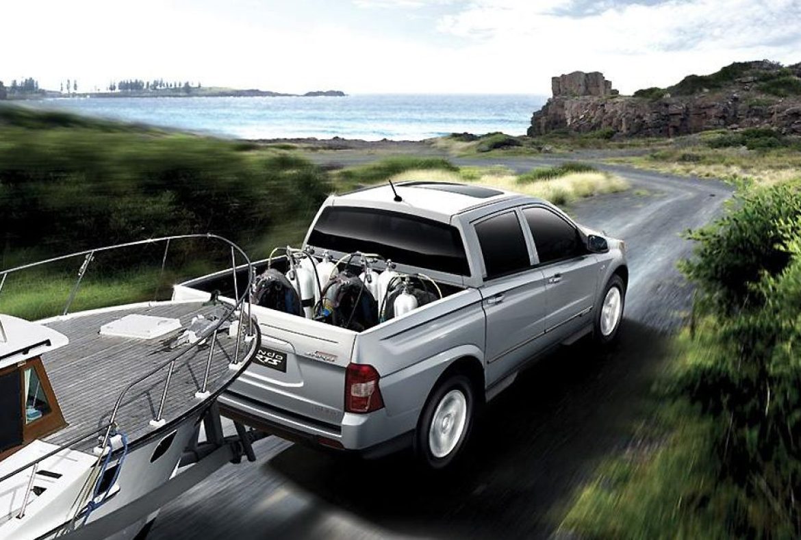 Ssangyong Actyon Sports pickup, traino barca- 20