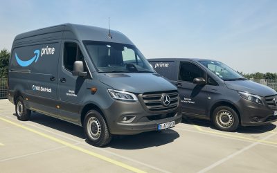 La flotta europea di Amazon si espande con 5.000 furgoni elettrici Mercedes-Benz