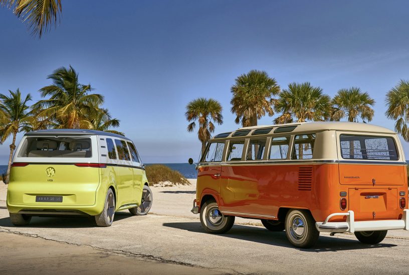 Volkswagen Showcar I.D. BUZZ und Volkswagen T1