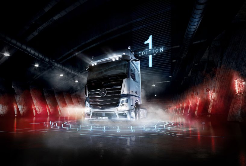 Mercedes-Benz Lkw: Starker Auftritt des neuen Actros: Mercedes-Benz Trucks präsentiert das Sondermodell „Edition 1“ auf der IAA NutzfahrzeugeMercedes-Benz Trucks: Strong presence of the new Actros: Mercedes-Benz Trucks introduces the special Editio