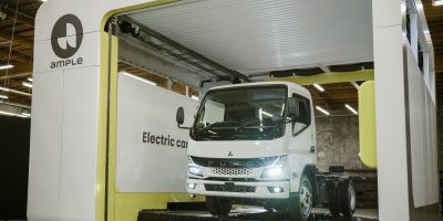 Battery swapping, Mitsubishi e Ample testano una nuova tecnologia rapida