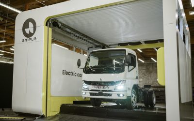 Battery swapping, Mitsubishi e Ample testano una nuova tecnologia rapida