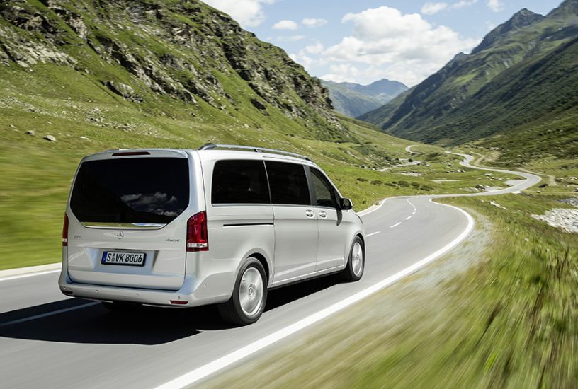 mercedes classe v 4matic posteriore