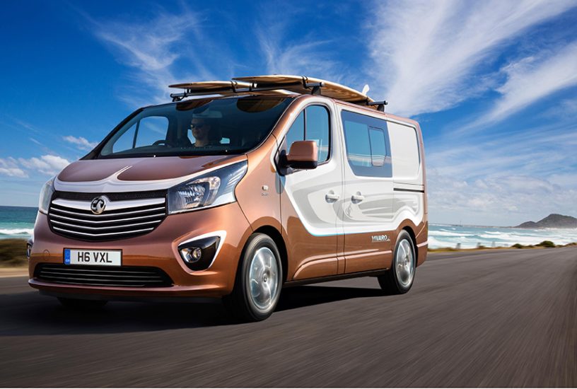 opel vivaro surf concept su strada