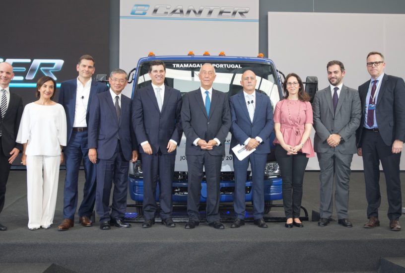 Press photo - Start of production of the Fuso eCanter at the Tra