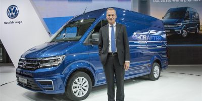 Volkswagen e-Crafter, il van elettrico allo IAA di Hannover 2016